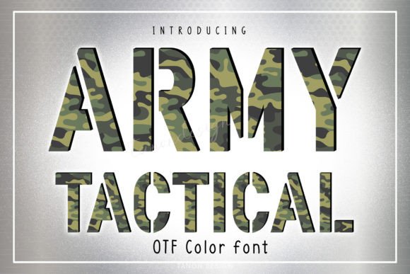 Army Tactical: A Bold Font for Powerful Designs