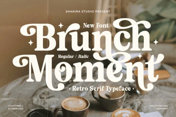 Brunch Moment: A Luxurious Retro Serif Font
