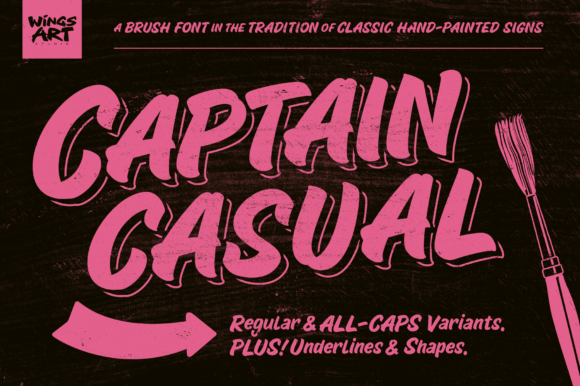 Captain Casual: A Brush Font for Modern Branding