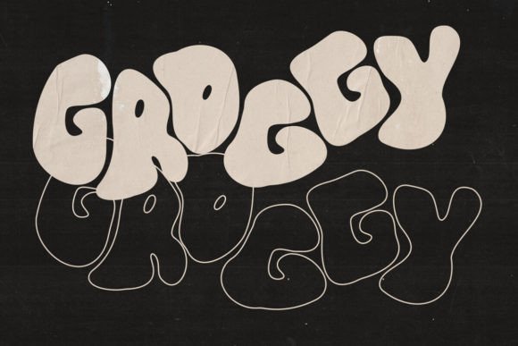 Discover Groggy: The Bubbly, Nostalgic Font for Modern Design