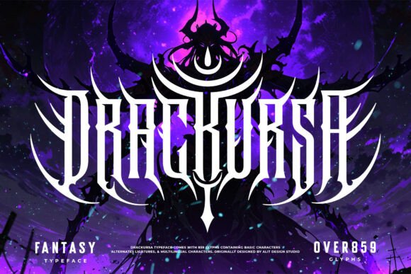 Drackursa: The Dark and Powerful Typeface for Bold Designs