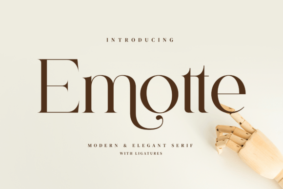 Emotte: A Stylish Serif for Modern Designers