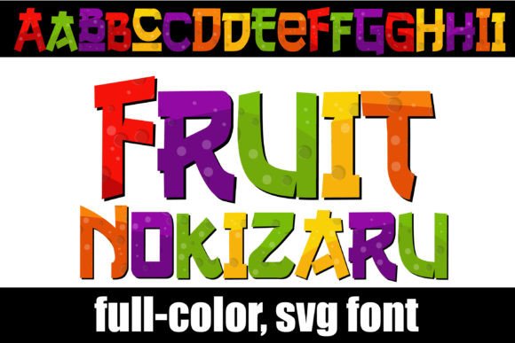 Fruit Nokizaru: A Playful Ninja-Inspired SVG Font