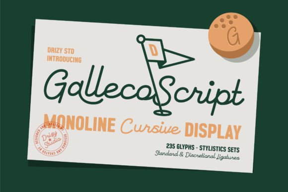 Galleco: Elegant Sport Meets Monoline Cursive