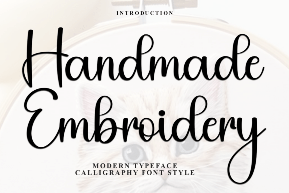 Handmade Embroidery: A Warm, Hand-Drawn Typeface for Creative Designs