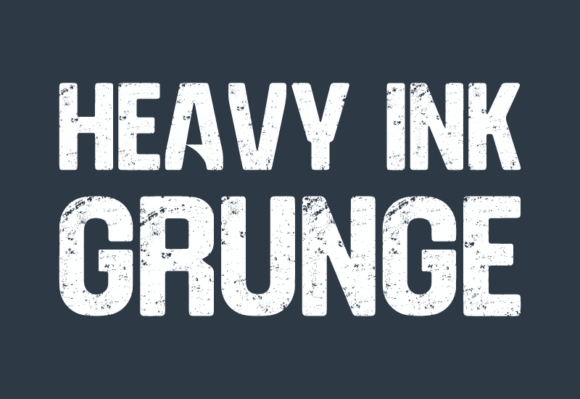 Heavy Ink Grunge: Bold Sans-Serif for Edgy Designs