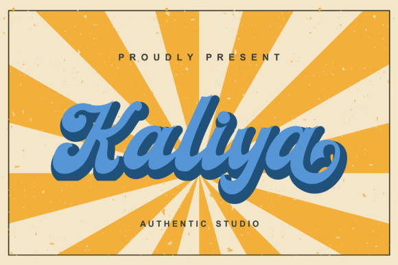 Kaliya: A Stylish Retro Cursive Font for Your Designs