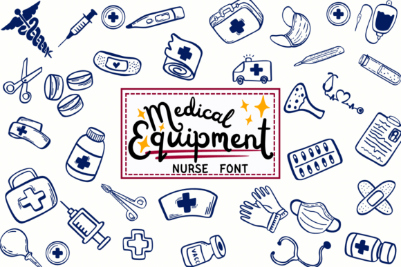 Medical Equipment Nurse: Friendly Font for Healthcare Designs