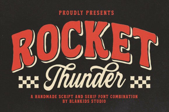Rocket Thunder: Vintage Duo Font for Branding