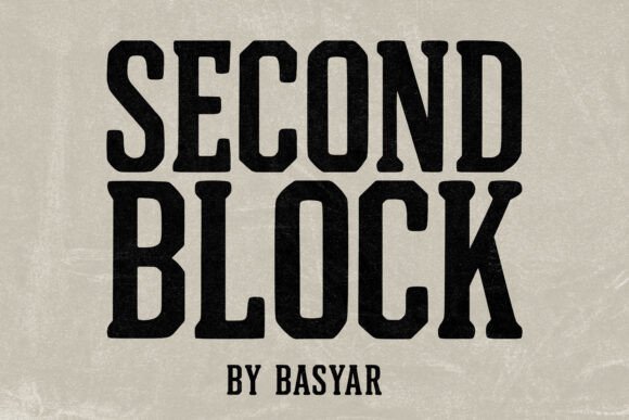 Second Block: A Bold Slab Serif for Timeless Design