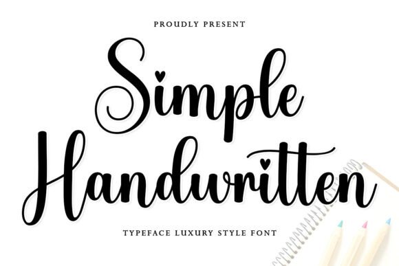Simple Handwritten: A Sweet & Cursive Typeface for Elegant Designs