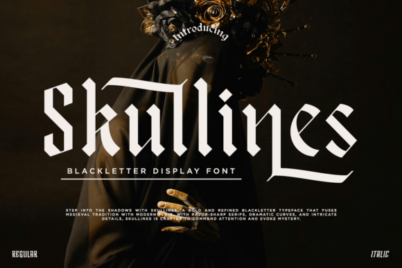 Skullines: Bold Gothic Font for Modern Design
