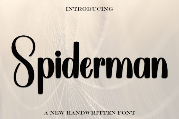 Spiderman: A Trendy Handwritten Font for Elegant Designs