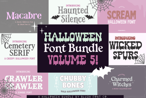 Spooky Season Design: Unlock Halloween Font Bundle Vol. 5