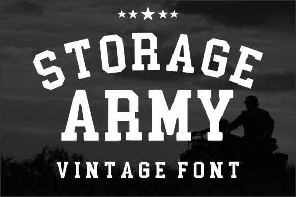 Storage Army: A Bold Slab Serif for Dynamic Designs