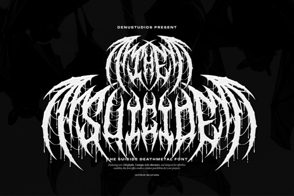 The Suicide: A Bold Death Metal Font for Edgy Designs