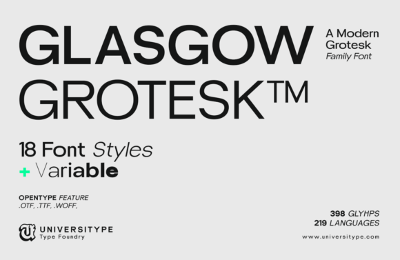 UT Glasgow Grotesk: A Modern Sans-Serif for Every Design Vision